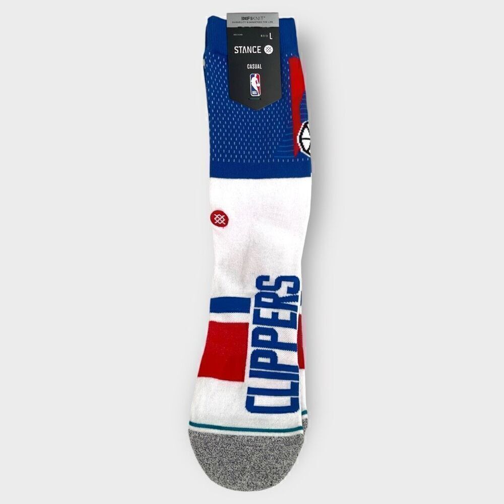 STANCE x NBA Clippers Shortcut 2 Crew Socks Mens size Large (9-13) New with Tags